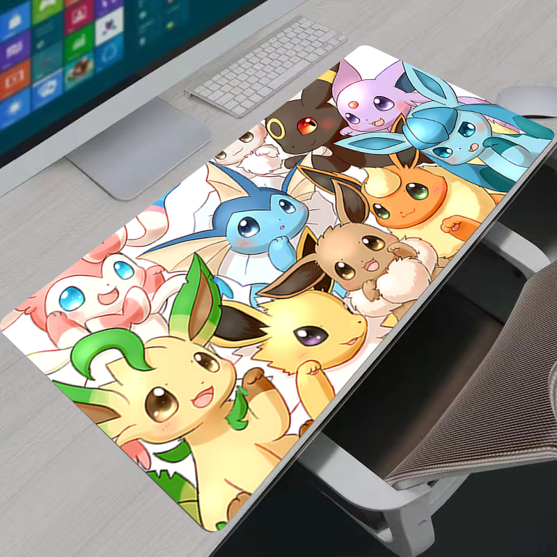 Gaming Keyboard Easy To Clean - Mouse Pad XXL Jolteon Anime Kawaii