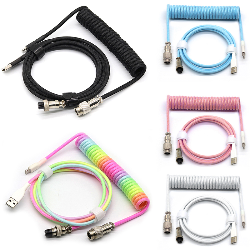 Coiled Usb Cable - USB Type C Mechanical Keyboard Coiled