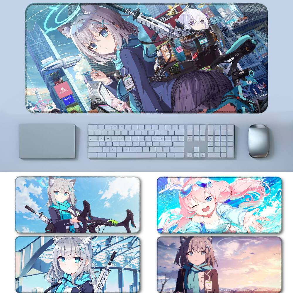 Gaming Keyboard Blue - Blue Archive Mouse Pad Rubber Thicken