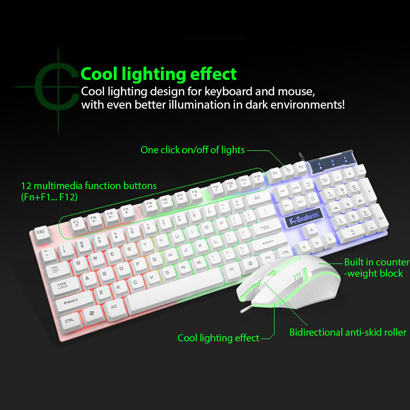 KM320 Keyboard And Mouse Set W - Gaming Keyboard Bundle recensione e prezzo