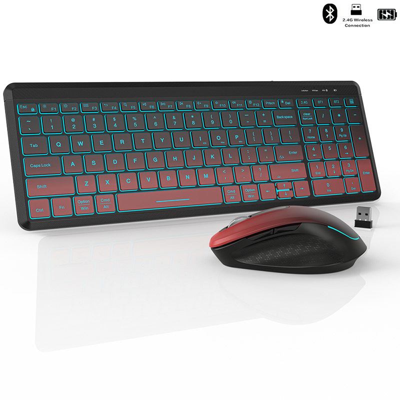 RGB Backlit Silent Wireless Ke - Gaming Keyboard Bundle recensione e prezzo