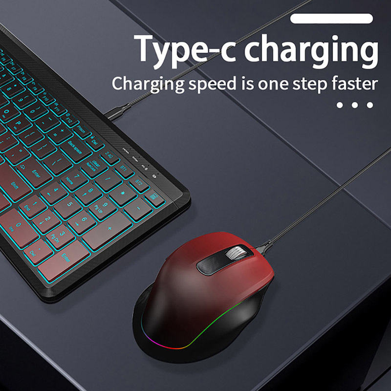 RGB Backlit Silent Wireless Ke - Gaming Keyboard Bundle recensione e prezzo