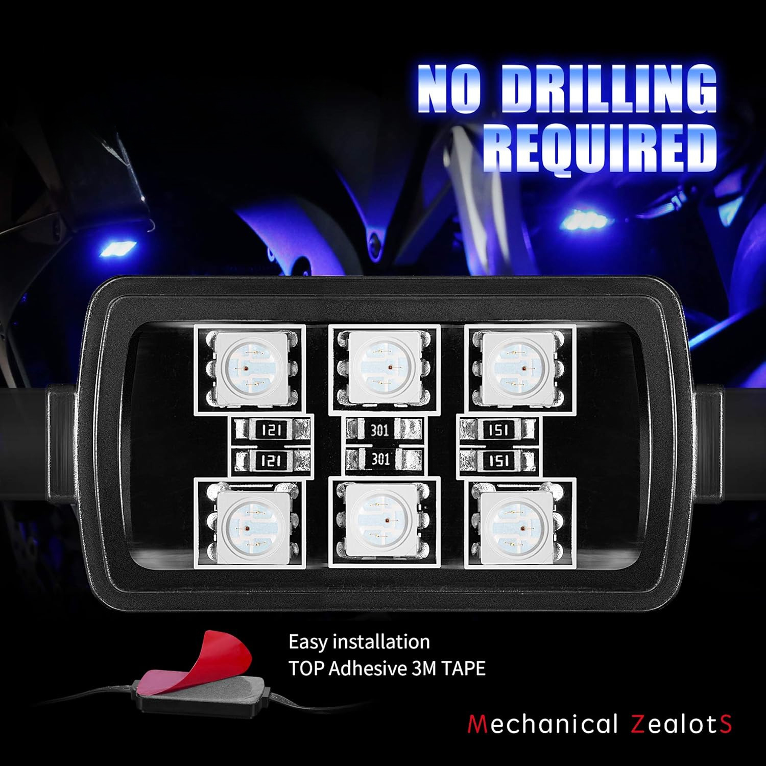 8Pcs Motorcycle LED Light Kit, - Rgb Underglow Strip recensione e prezzo