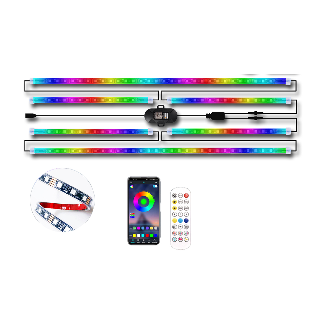 6pcs Dream Color LED Car Under - Rgb Underglow Strip recensione e prezzo