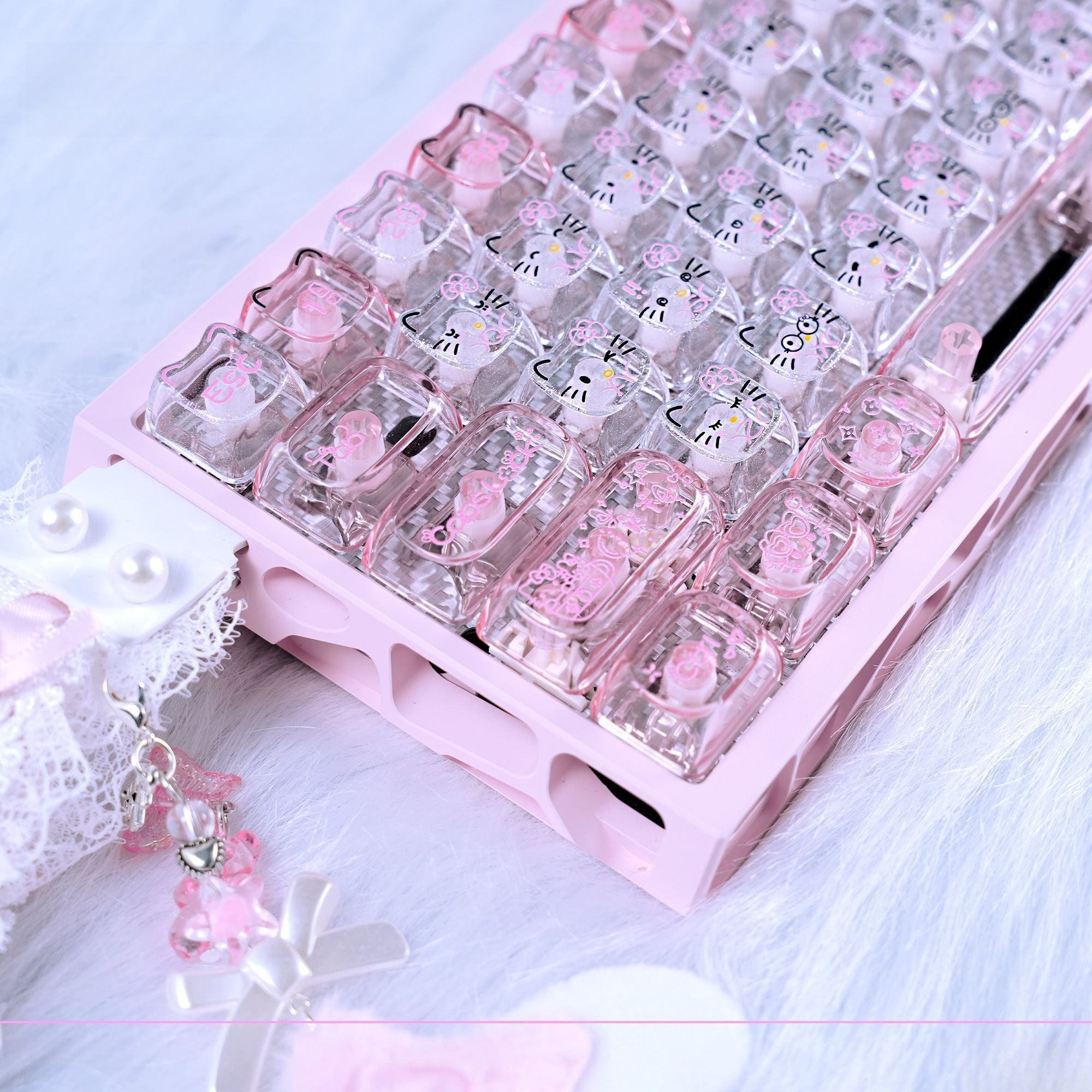 Anime Sanrio Hello Kitty Trans - Keyboard Gaming Transparent recensione e prezzo