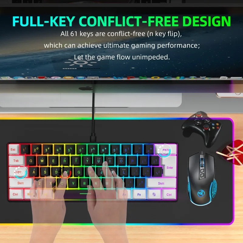 Keyboard and mouse 60% compute - Gaming Keyboard Bundle recensione e prezzo