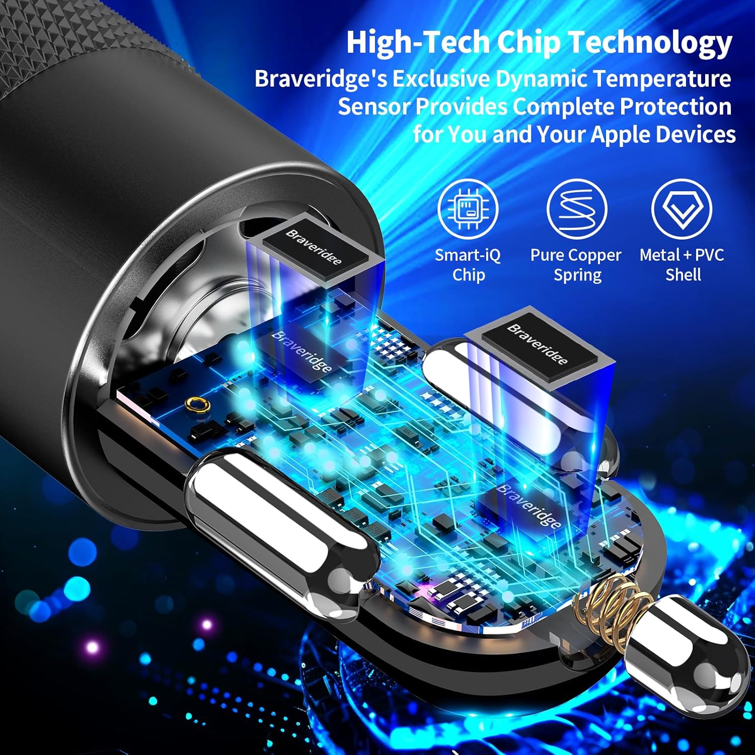 75W USB C Car Charger Fast Cha - Coiled Usb Cable recensione e prezzo