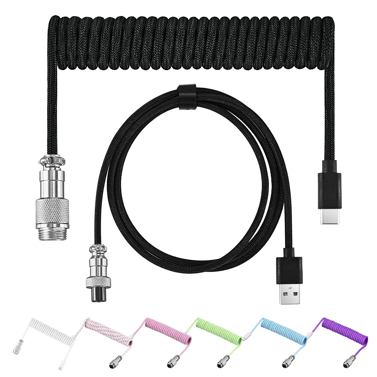 New Type C Coiled Cable USB Av - Gaming Keyboard Type C recensione e prezzo