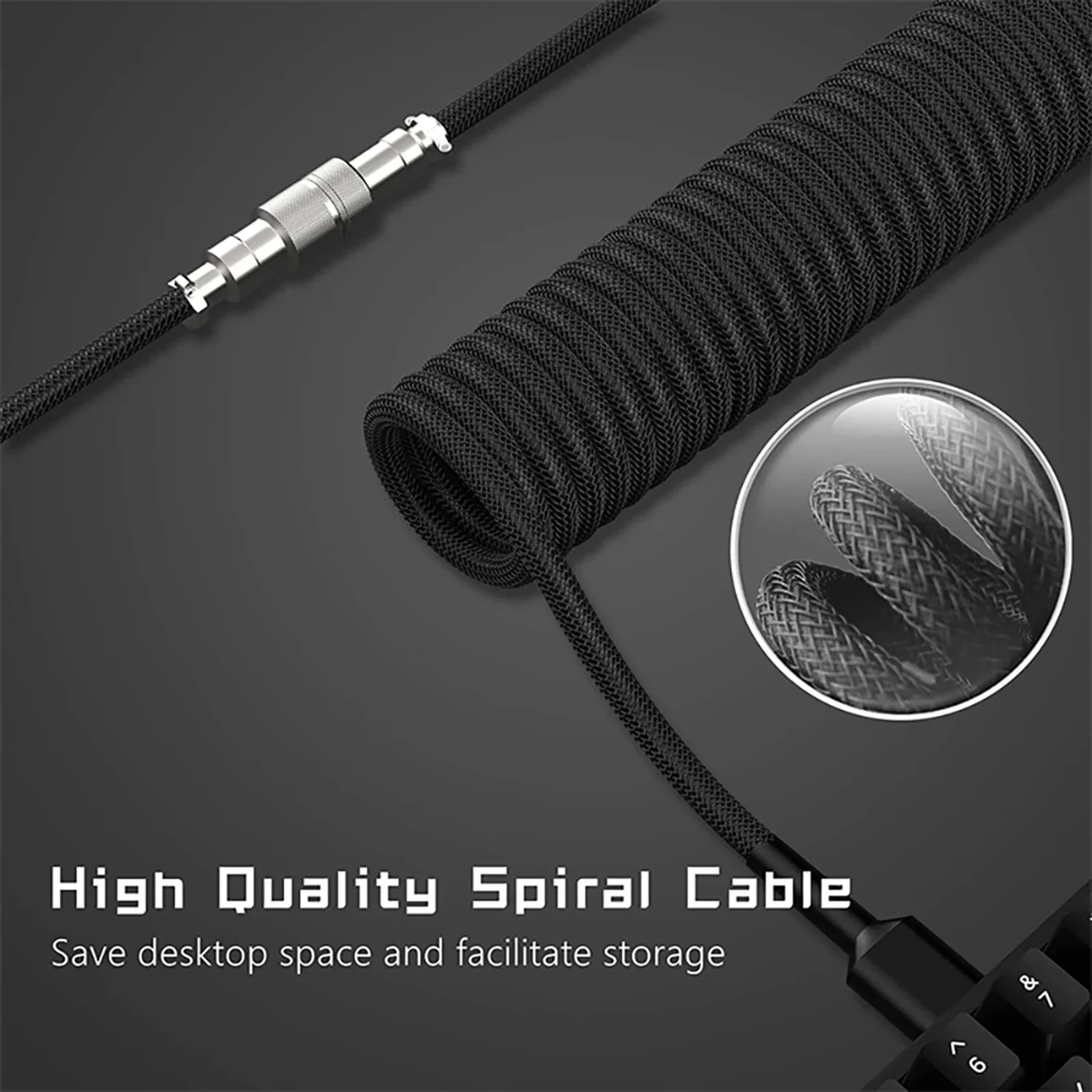 New Type C Coiled Cable USB Av - Gaming Keyboard Type C recensione e prezzo