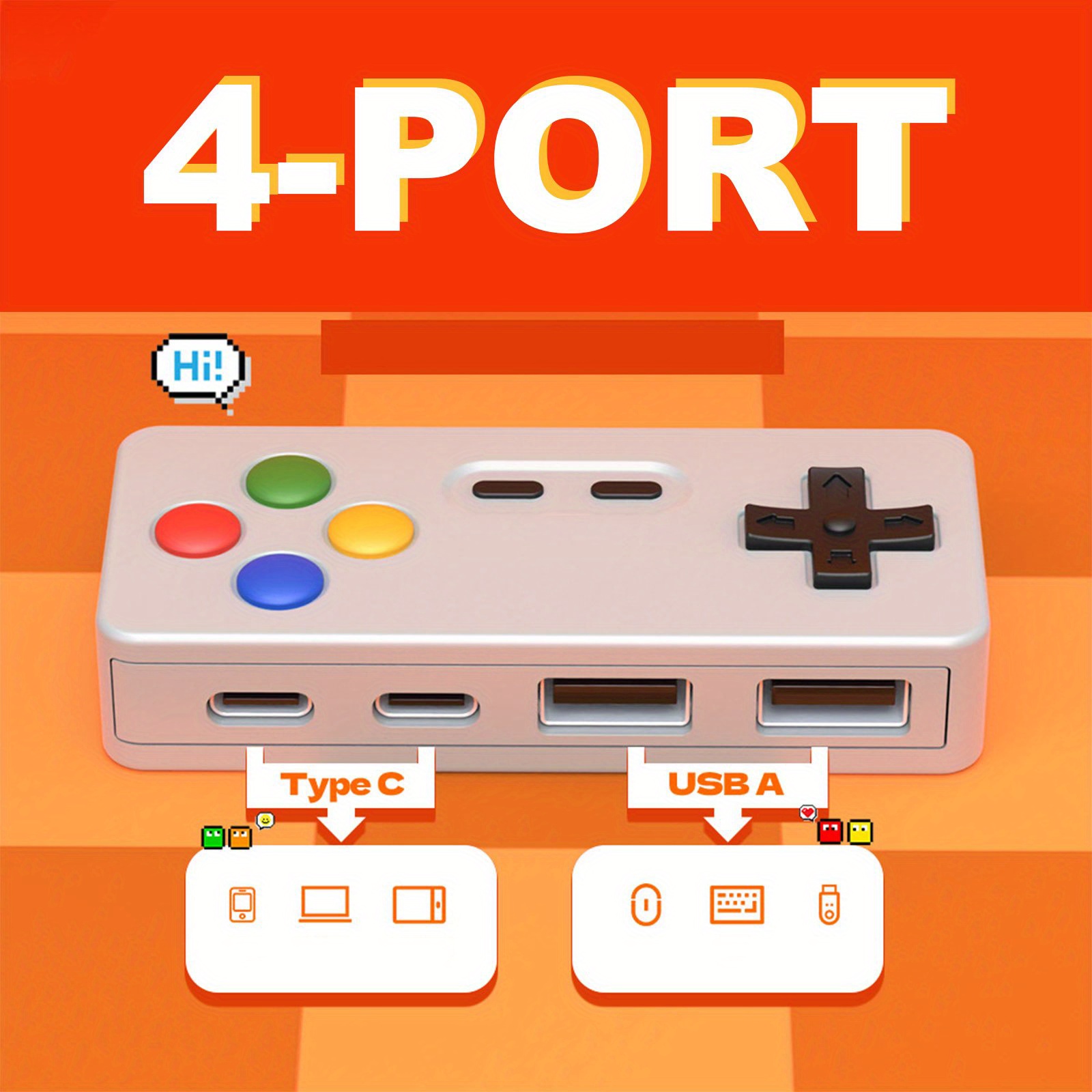 1PC Cartoon USB C Extension Ad - Gaming Keyboard Type C recensione e prezzo