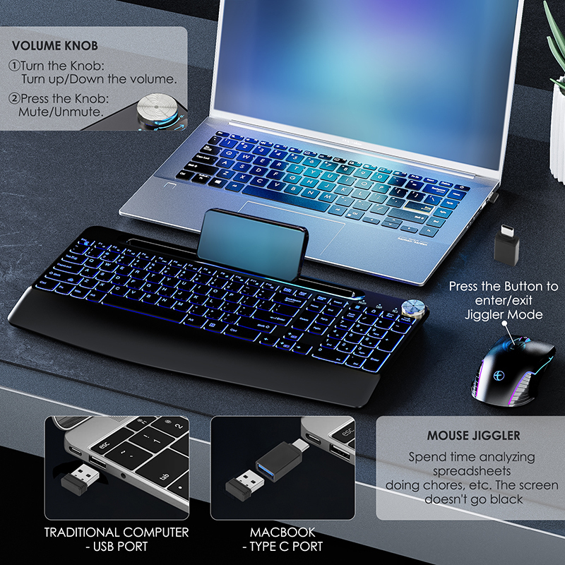 2.4G&Type-C Wireless Keyboard  - Gaming Keyboard Bundle recensione e prezzo
