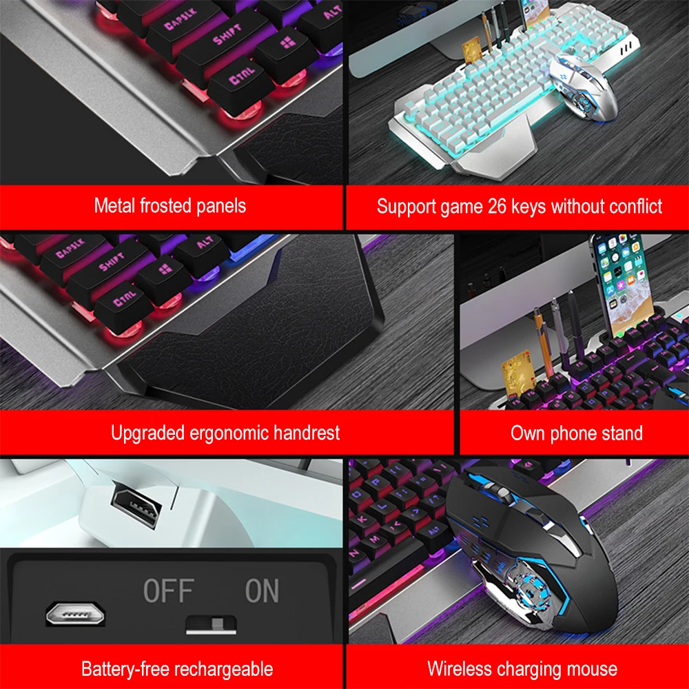 K680 Rechargeable 2.4G wireles - Gaming Keyboard Bundle recensione e prezzo