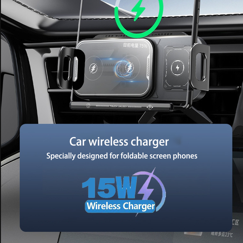 Car Wireless Charger Dual Coil - Coiled Usb Cable recensione e prezzo