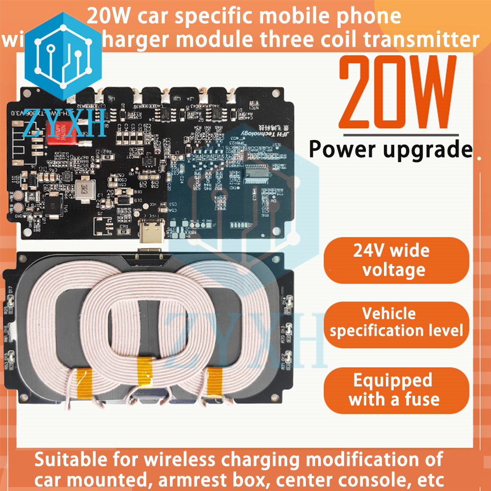 20W 22W Car Wireless Charging  - Coiled Usb Cable recensione e prezzo