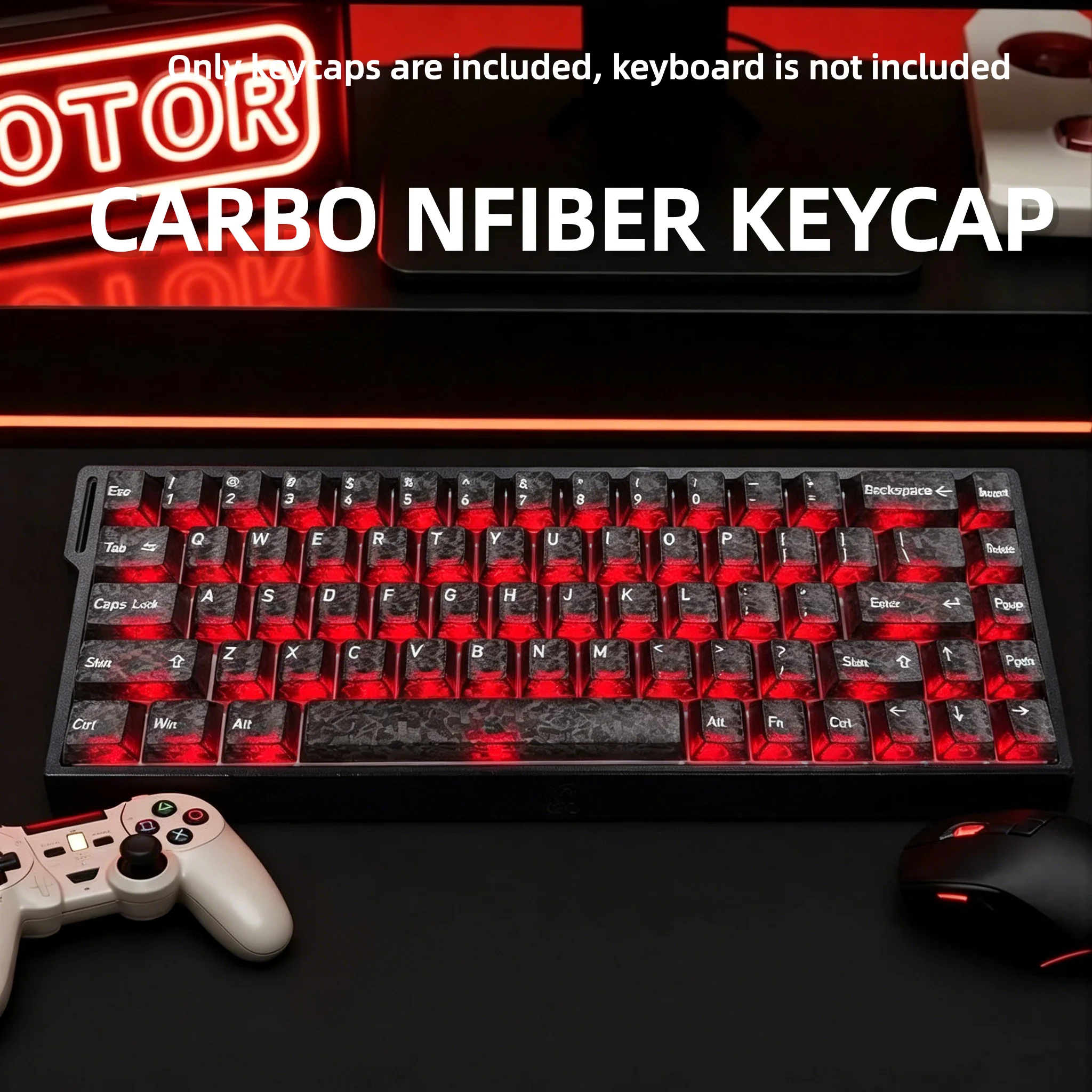 2026 New Forged Carbon Fiber T - Keyboard Gaming Transparent recensione e prezzo