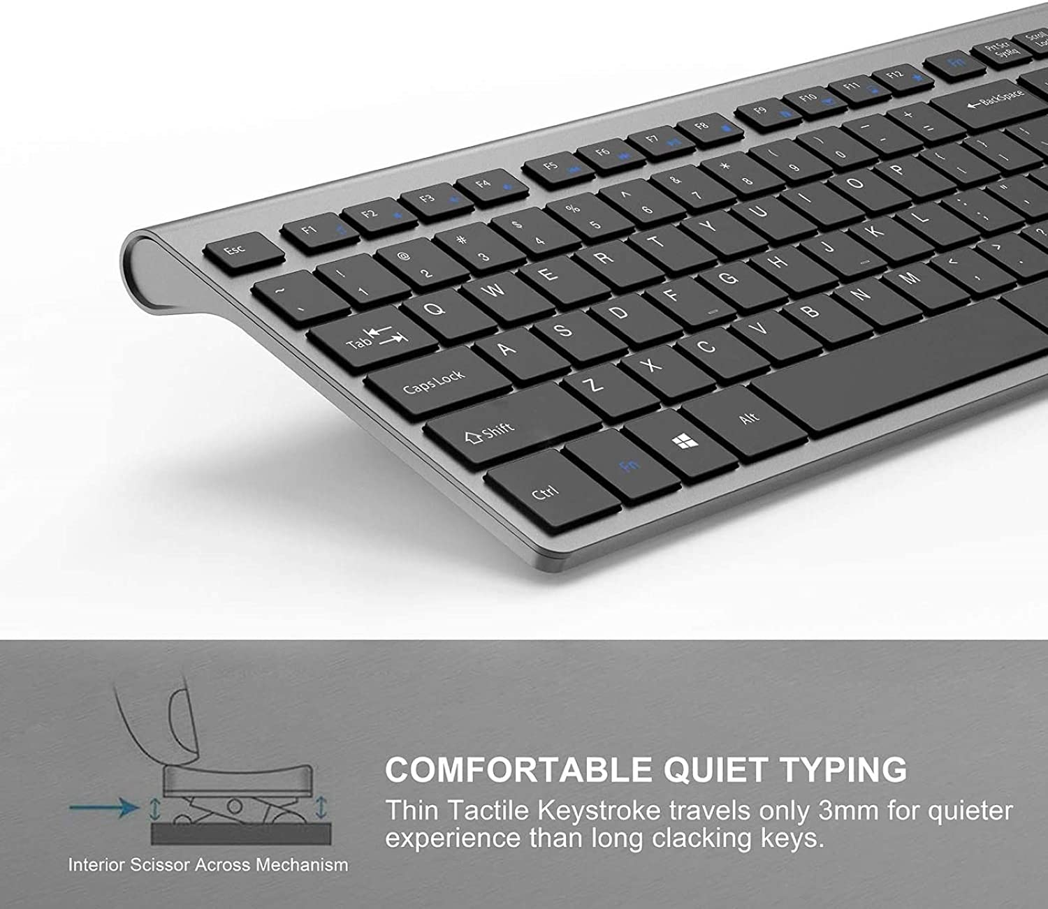 Rechargeable Wireless Keyboard - Gaming Keyboard Ergonomic recensione e prezzo