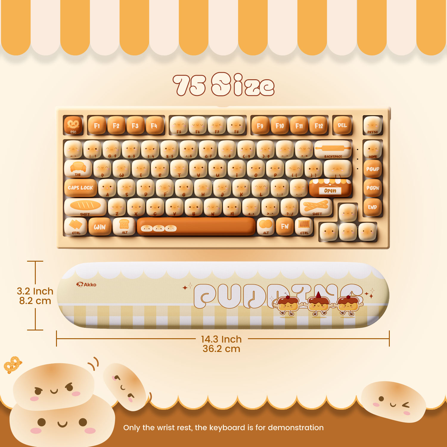 Akko Pudding Buns Keyboard Wri - Gaming Keyboard Ergonomic recensione e prezzo