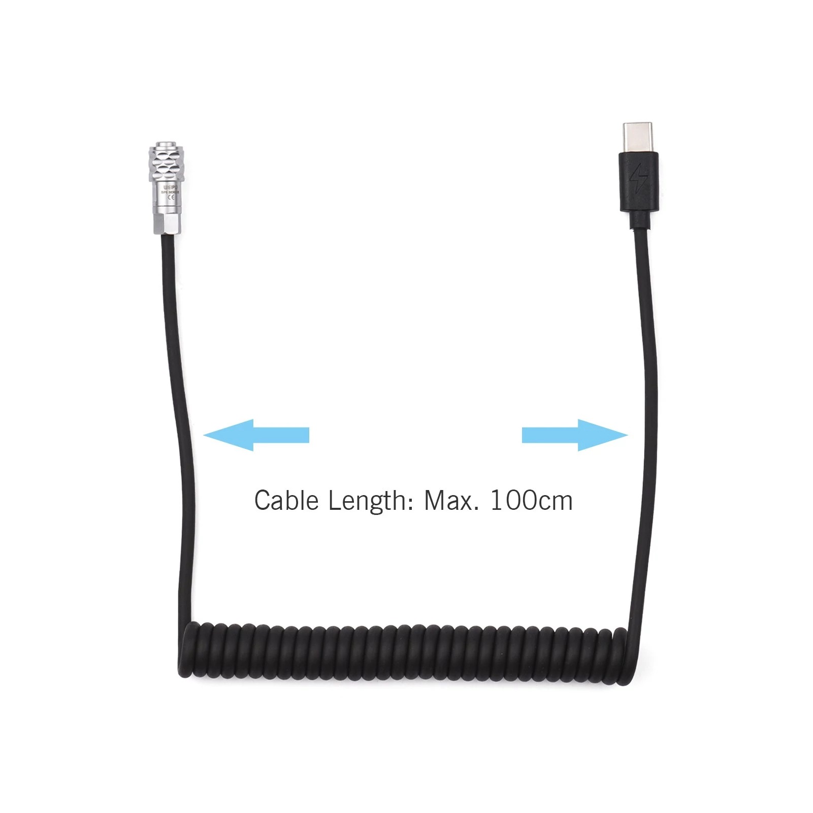 New PD 12V 3A USB Type C To 2  - Coiled Usb Cable recensione e prezzo