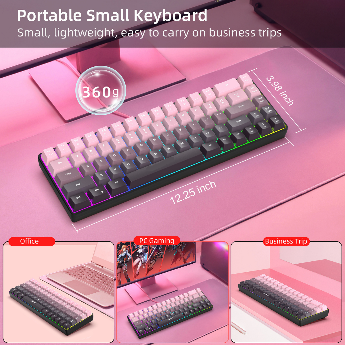 New Compact 68-Key Gradient-Co - Gaming Keyboard Ergonomic recensione e prezzo