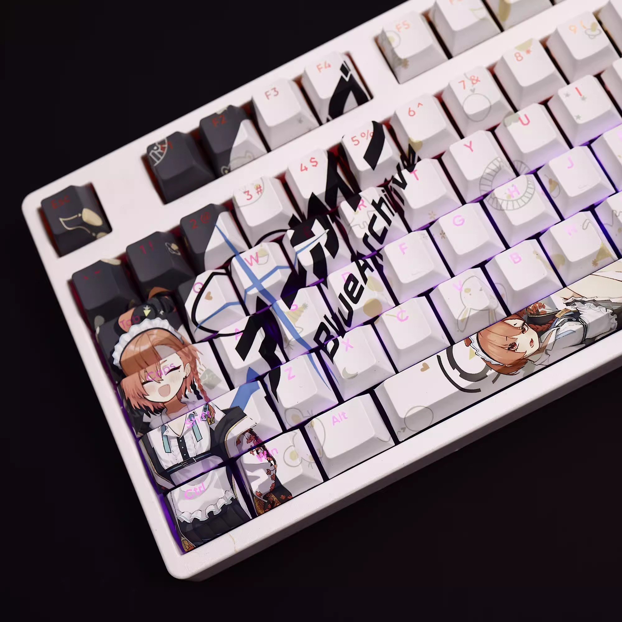 108 Keys/set Blue Archive Mika - Gaming Keyboard Blue recensione e prezzo