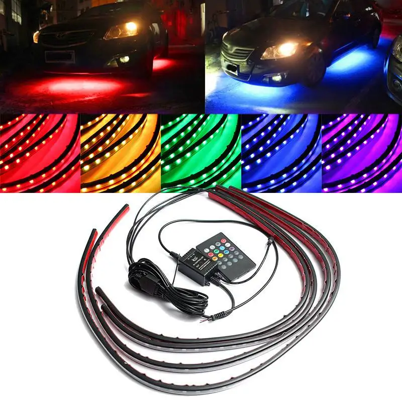 4x Waterproof RGB 5050 SMD Fle - Rgb Underglow Strip recensione e prezzo