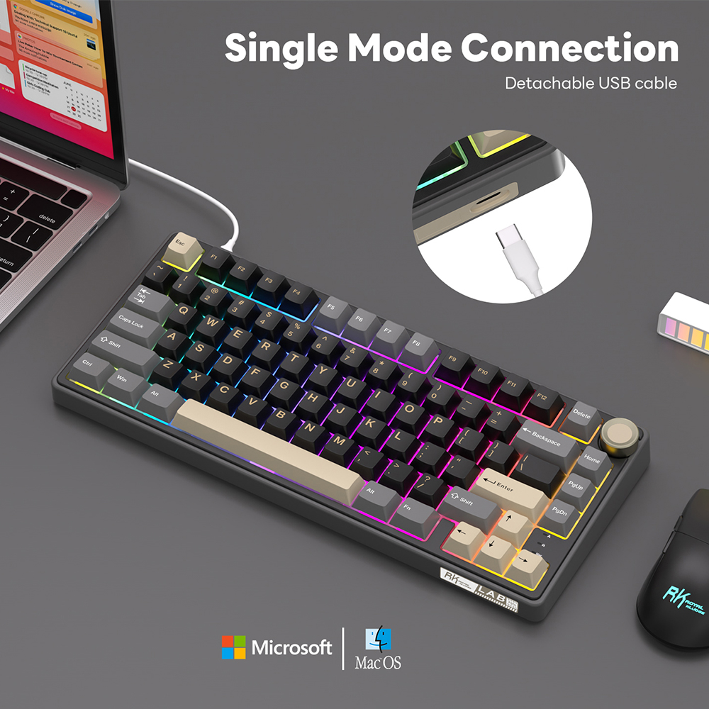 Royal Kludge RK R75 Wired Gami - Gaming Keyboard Bundle recensione e prezzo