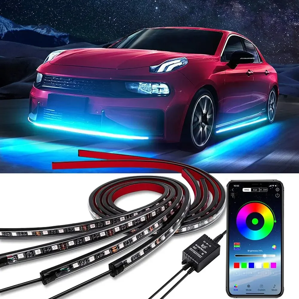 Neon LED RGB Car Underglow Bot - Rgb Underglow Strip recensione e prezzo