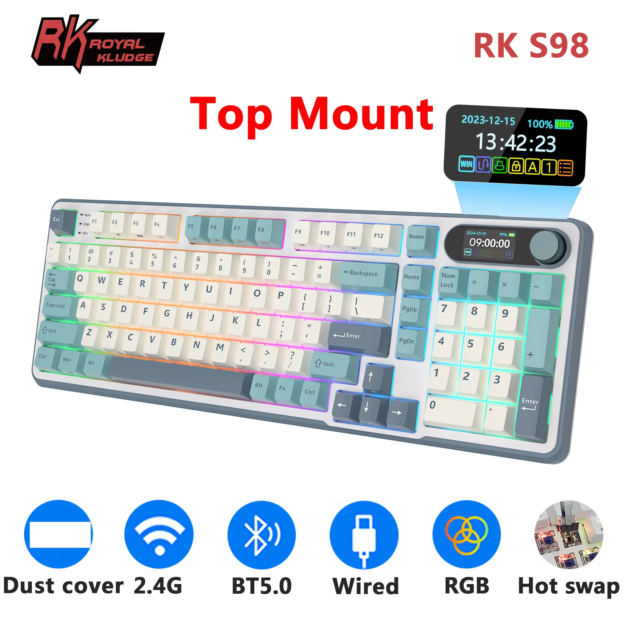 RK ROYAL KLUDGE S98 Mechanical - Gaming Keyboard Mobile recensione e prezzo