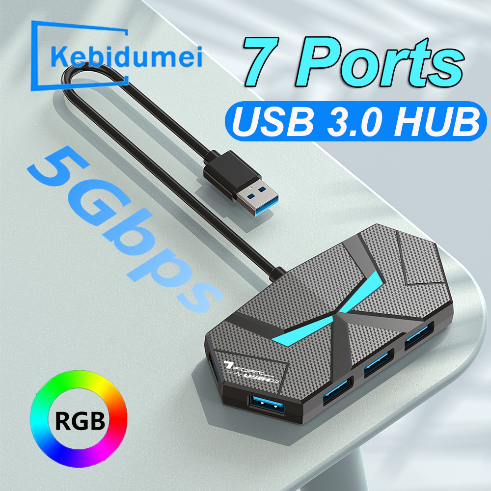7 Ports USB 3.0 HUB Type C Doc - Gaming Keyboard Type C recensione e prezzo
