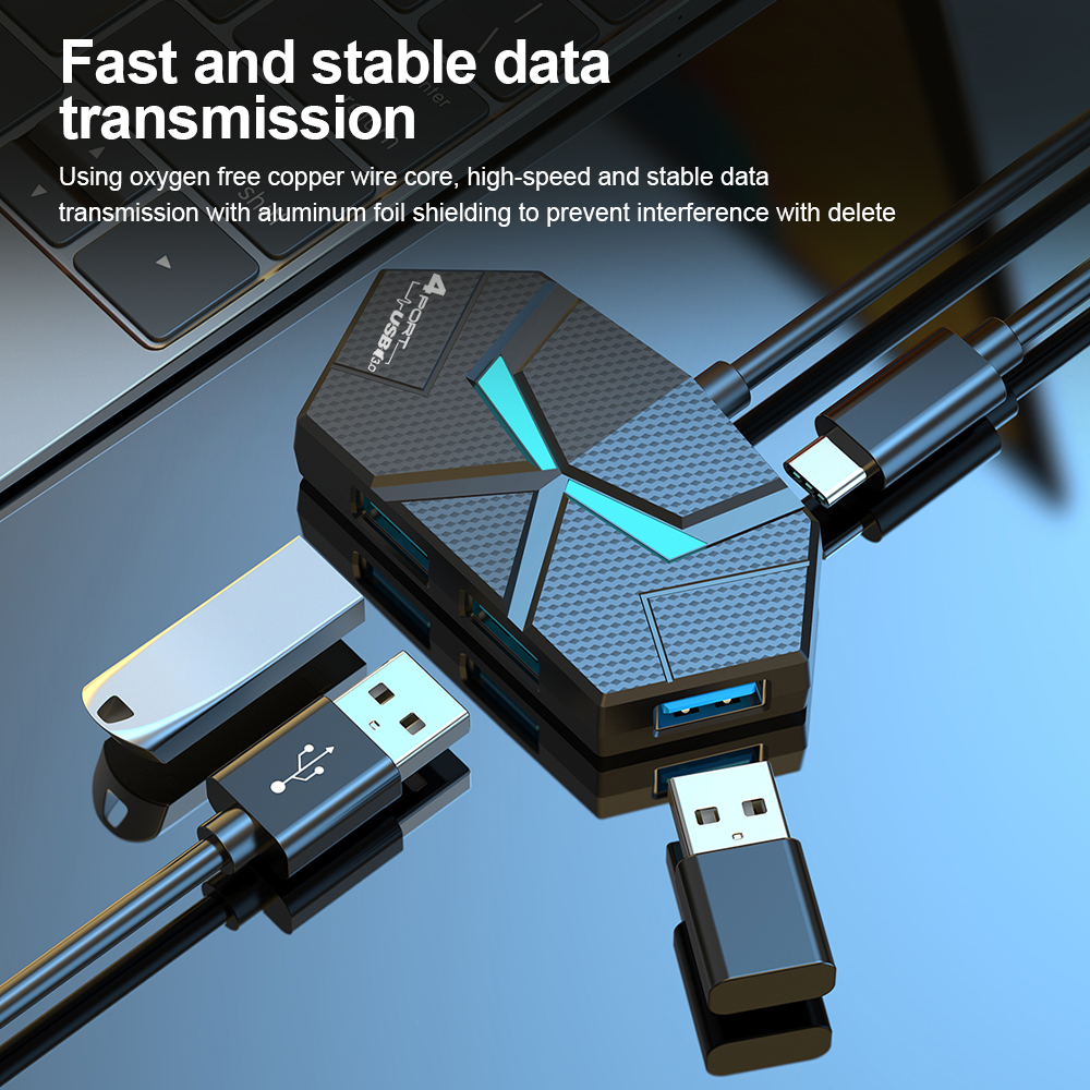 7 Ports USB 3.0 HUB Type C Doc - Gaming Keyboard Type C recensione e prezzo
