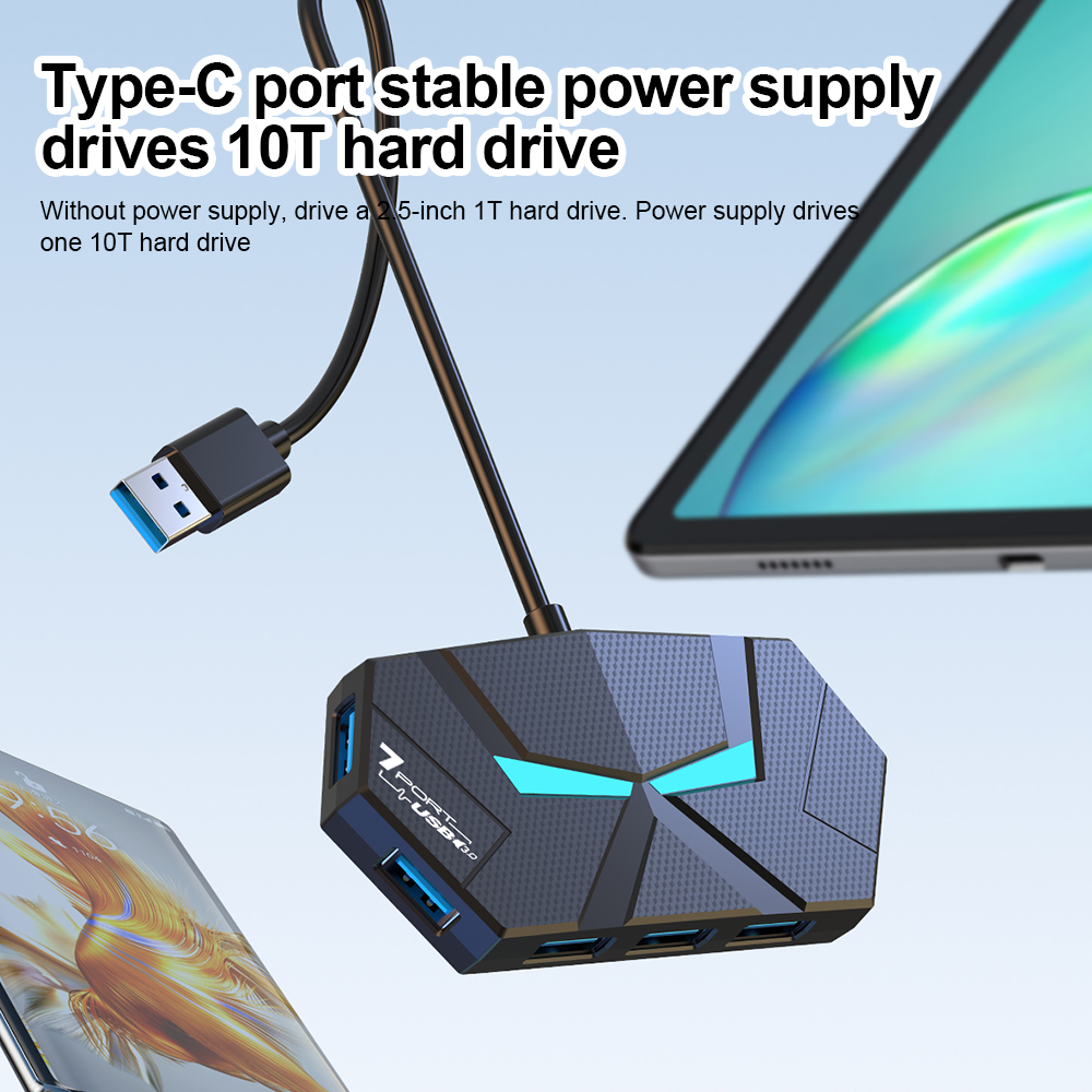 7 Ports USB 3.0 HUB Type C Doc - Gaming Keyboard Type C recensione e prezzo