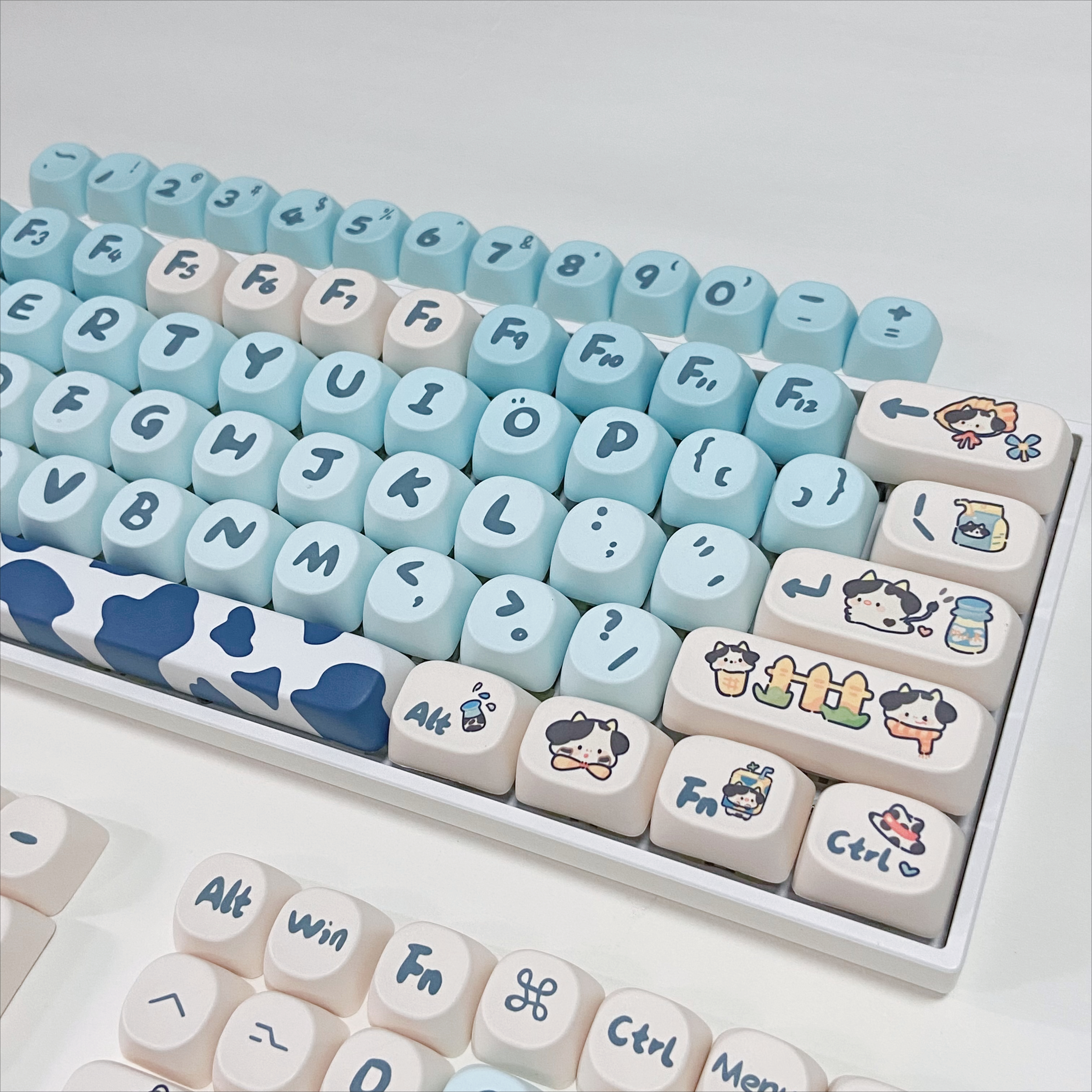 Blue Cow Keycaps for Mechanica - Gaming Keyboard Blue recensione e prezzo