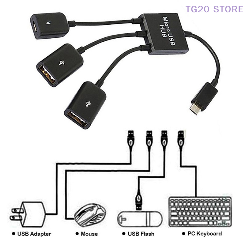 3in1 Micro USB To 2 OTG 3 Port - Gaming Keyboard Type C recensione e prezzo