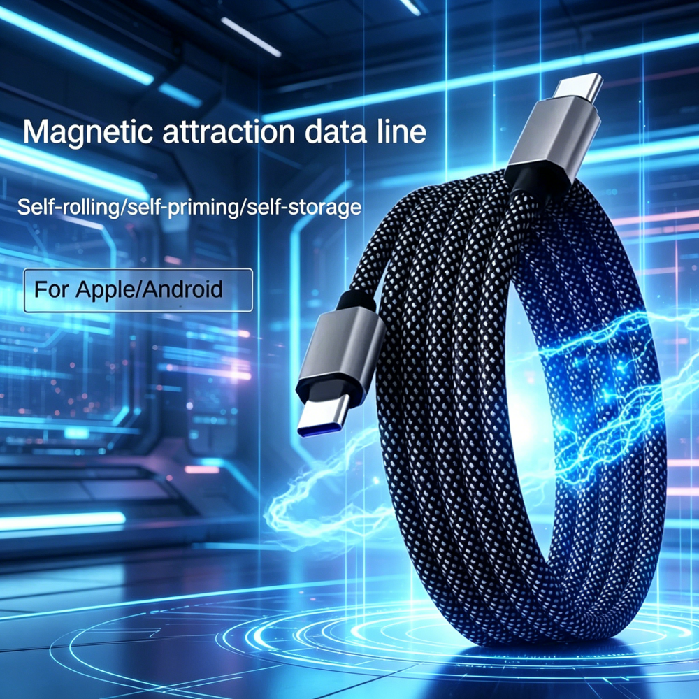 65W Self-coiling Magnetic Attr - Coiled Usb Cable recensione e prezzo
