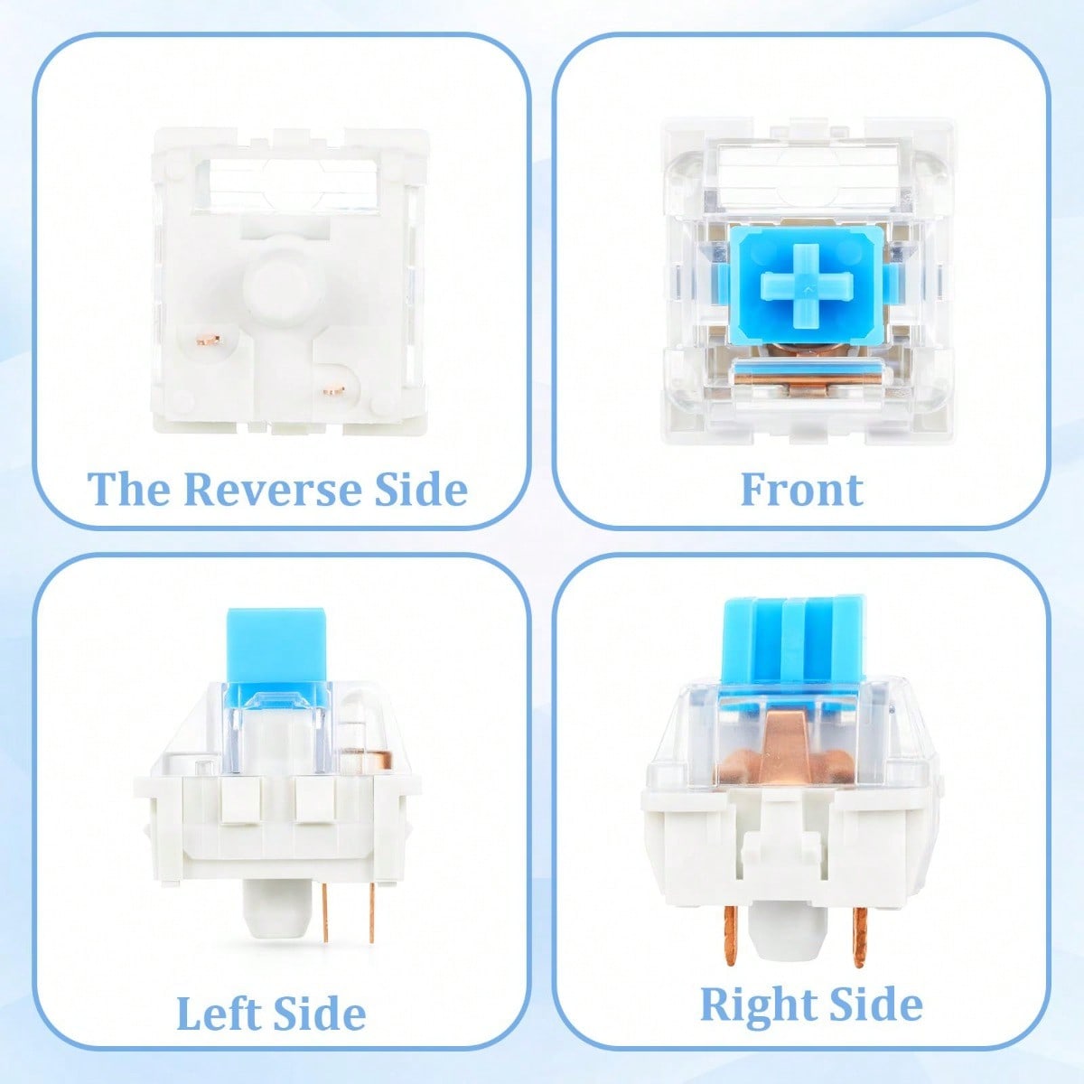 100 Practical Blue Switches, H - Gaming Keyboard Blue recensione e prezzo