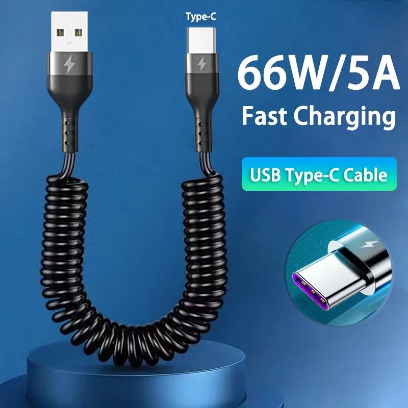 5A Fast Charging Coiled USB C  - Coiled Usb Cable recensione e prezzo