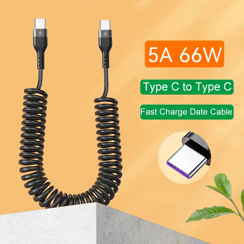 5A Fast Charging Coiled USB C  - Coiled Usb Cable recensione e prezzo