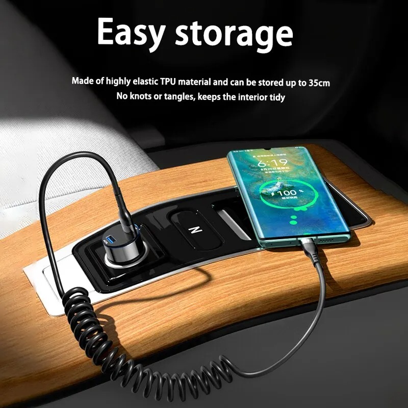 5A Fast Charging Coiled USB C  - Coiled Usb Cable recensione e prezzo