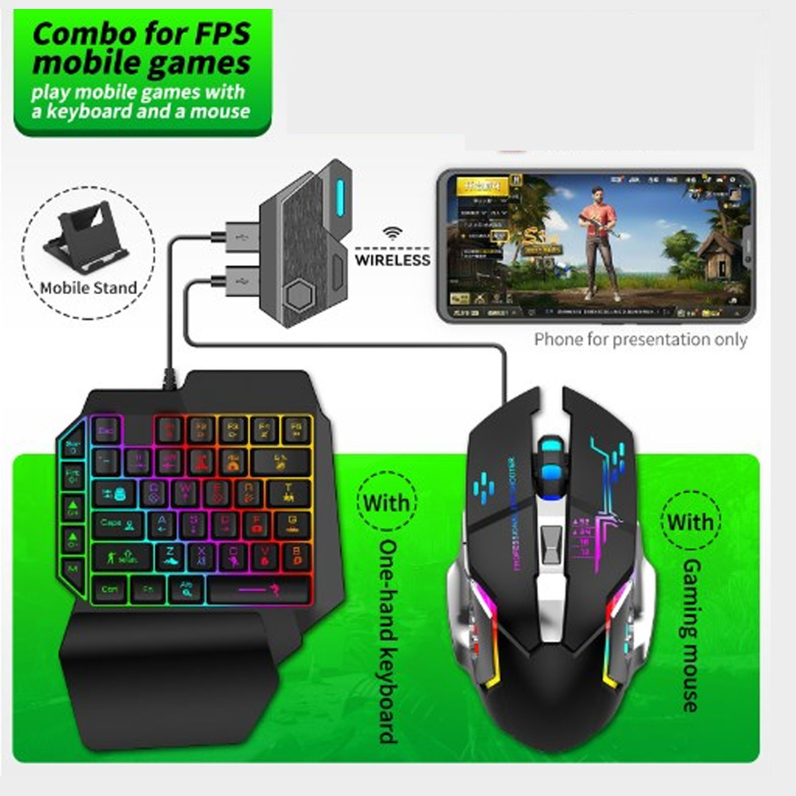 Keyboard Mouse Converter Set R - Gaming Keyboard Bundle recensione e prezzo