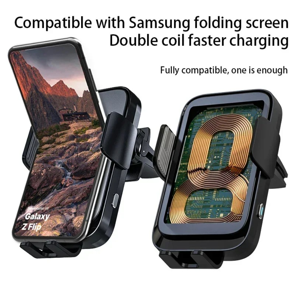 Wireless Car Charger Dual Coil - Coiled Usb Cable recensione e prezzo