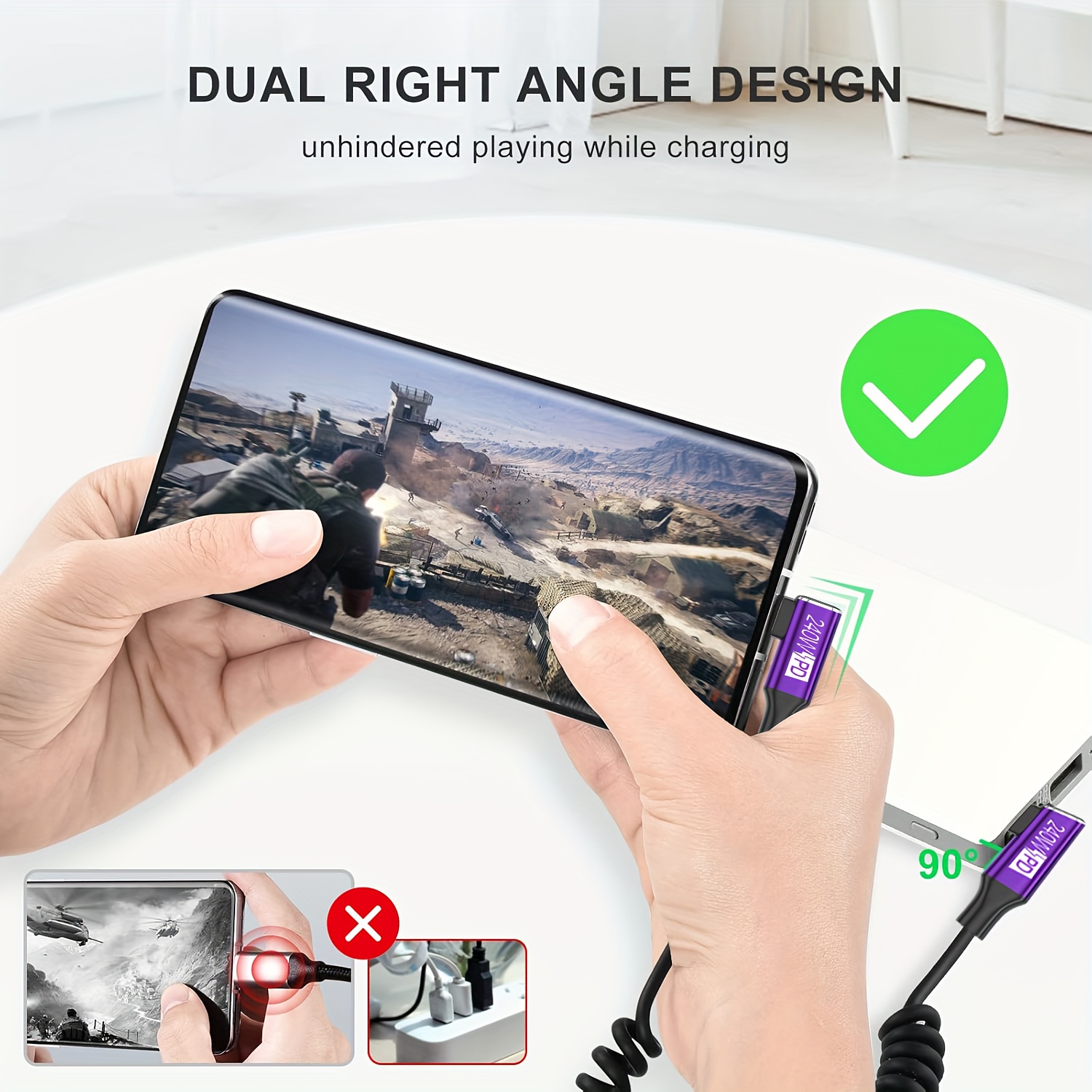 USB-C to USB-C Coiled Cable wi - Coiled Usb Cable recensione e prezzo