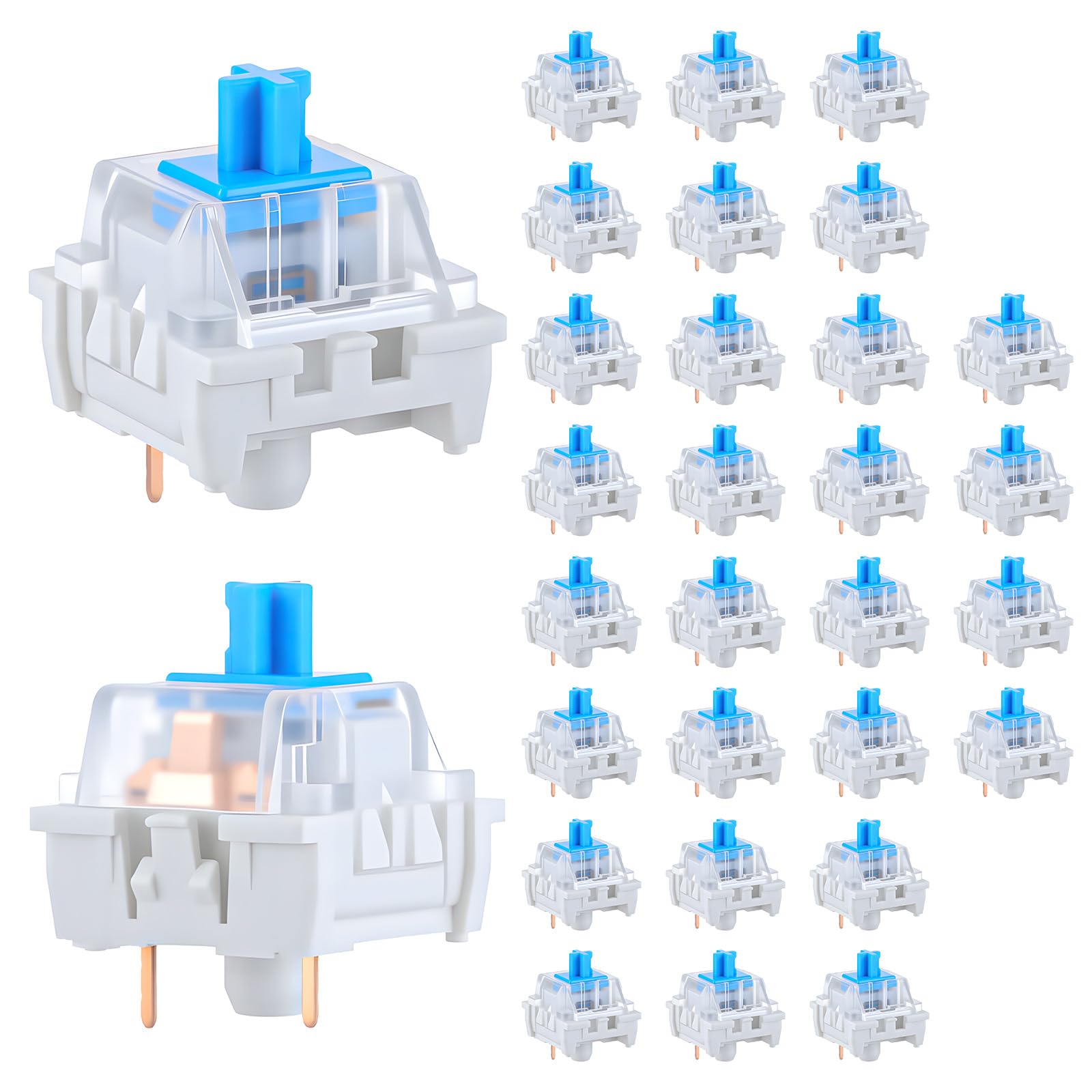 30 PCS Mechanical Keyboard Swi - Gaming Keyboard Blue recensione e prezzo