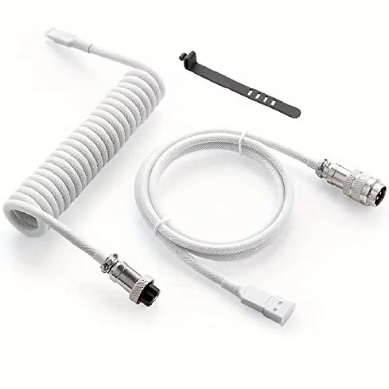 Coiled USB-C Cable with Magnet - Gaming Keyboard Type C recensione e prezzo