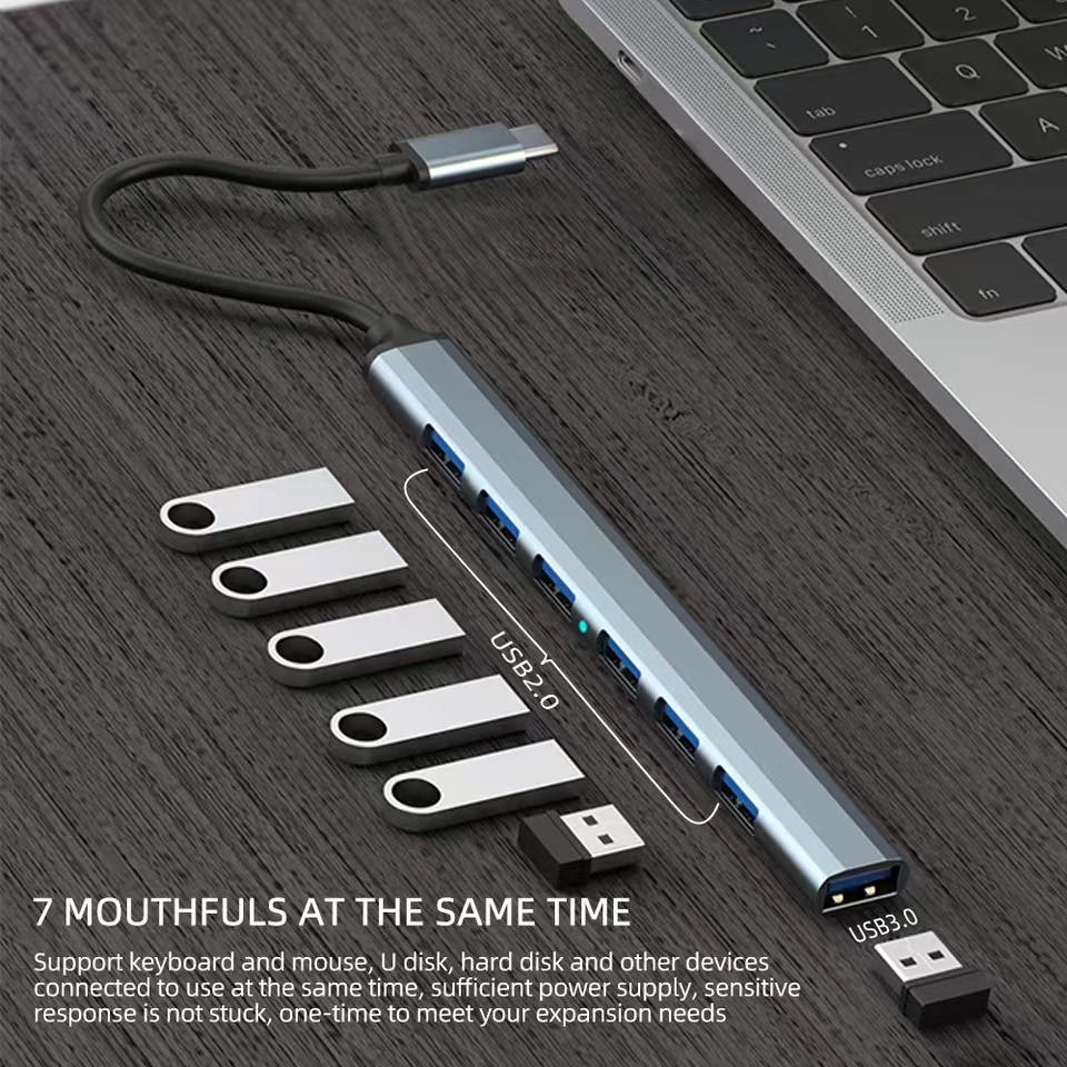 7 Ports USB 3.0 Type C HUB Exp - Gaming Keyboard Type C recensione e prezzo