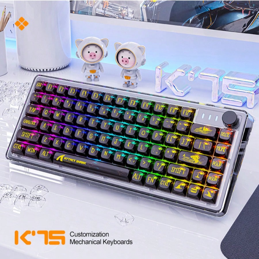 K75 transparent mechanical key - Keyboard Gaming Transparent recensione e prezzo