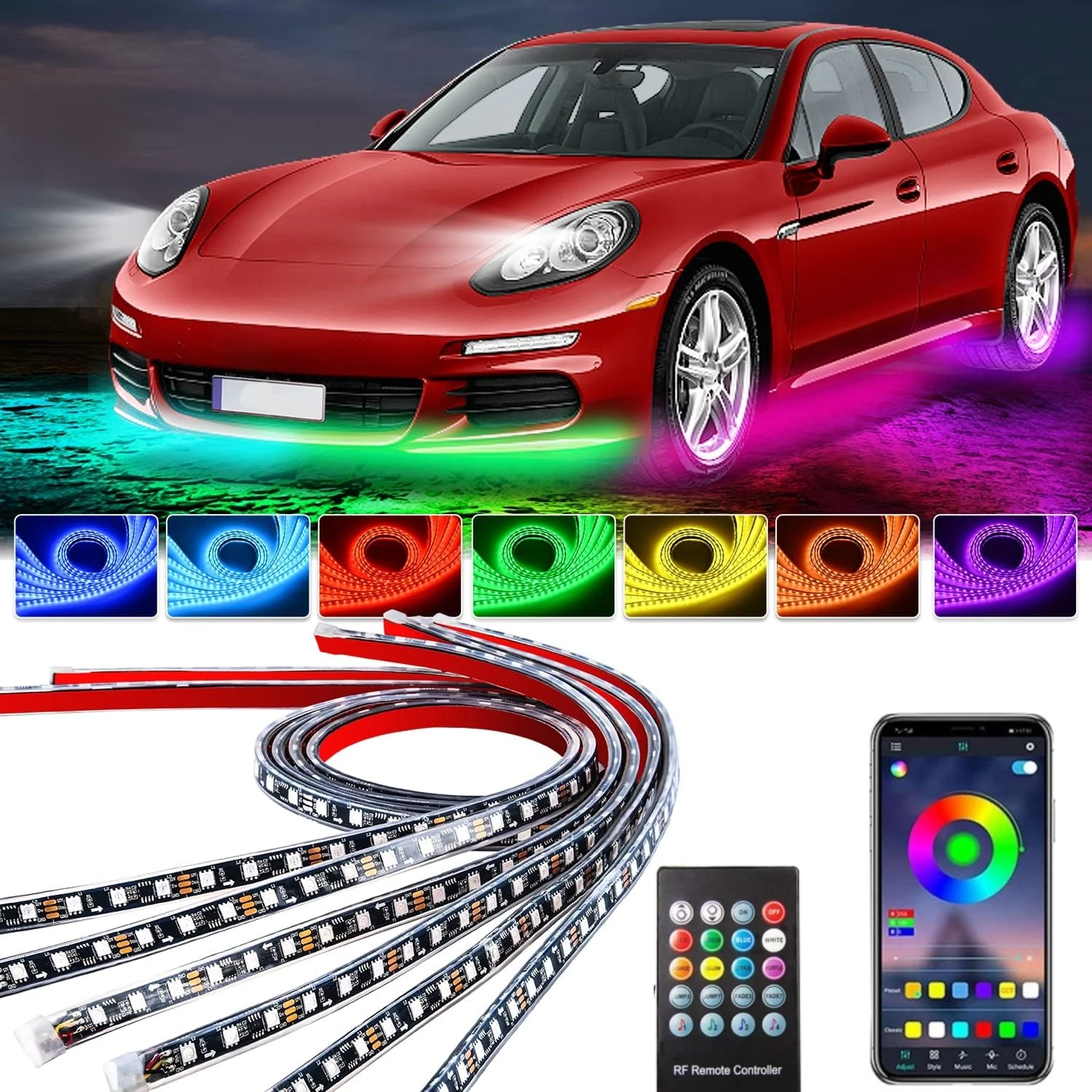 Car Underglow Neon Light Flexi - Rgb Underglow Strip recensione e prezzo