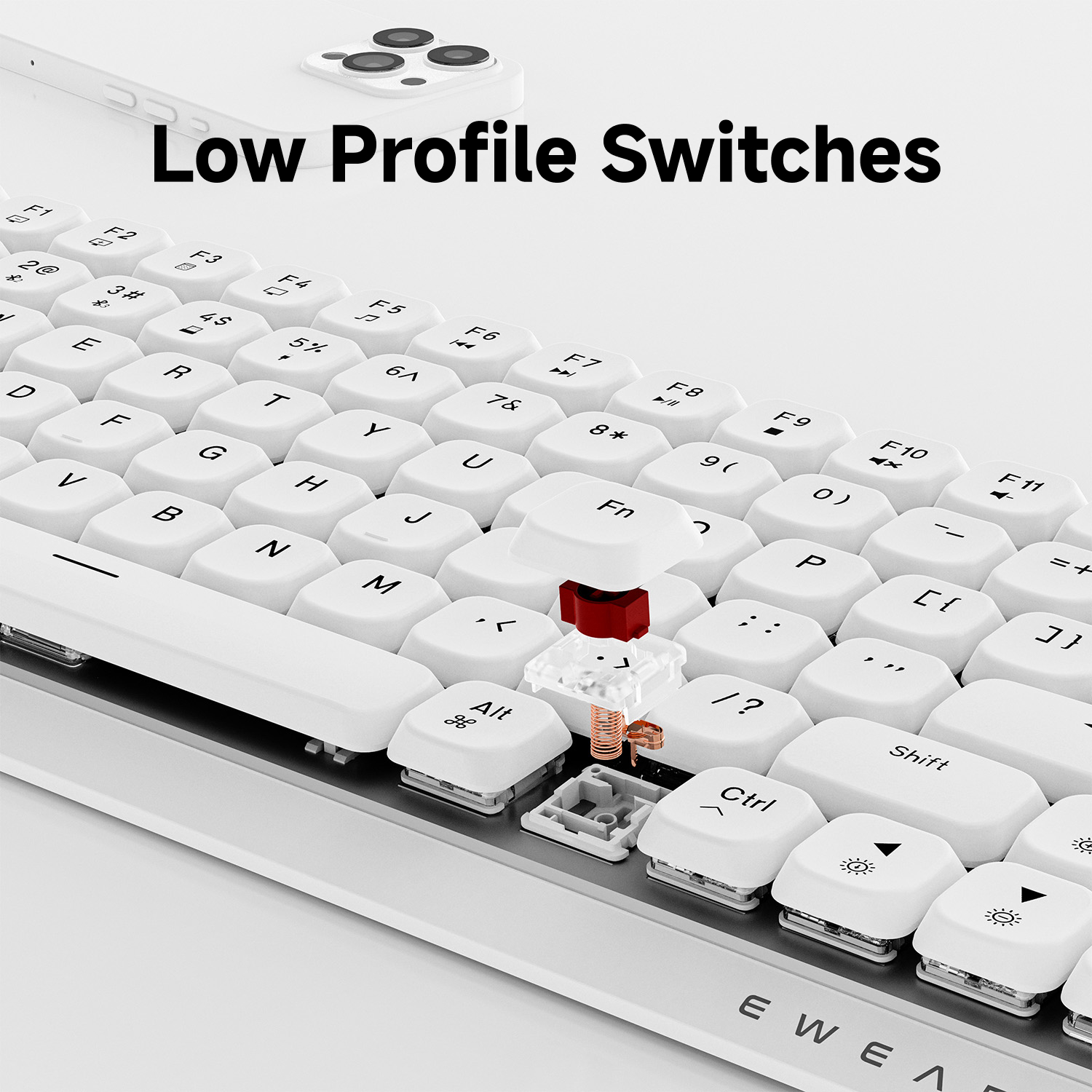 EWEADN 84 Keys Tri-Mode Low Pr - Gaming Keyboard Ergonomic recensione e prezzo