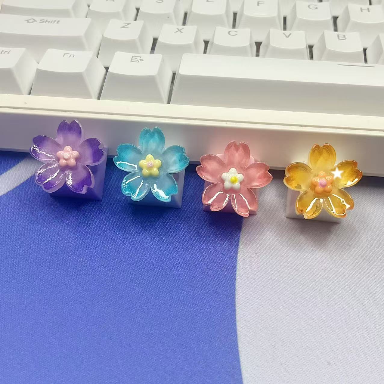 DIY Transparent Flower Purple  - Keyboard Gaming Transparent recensione e prezzo