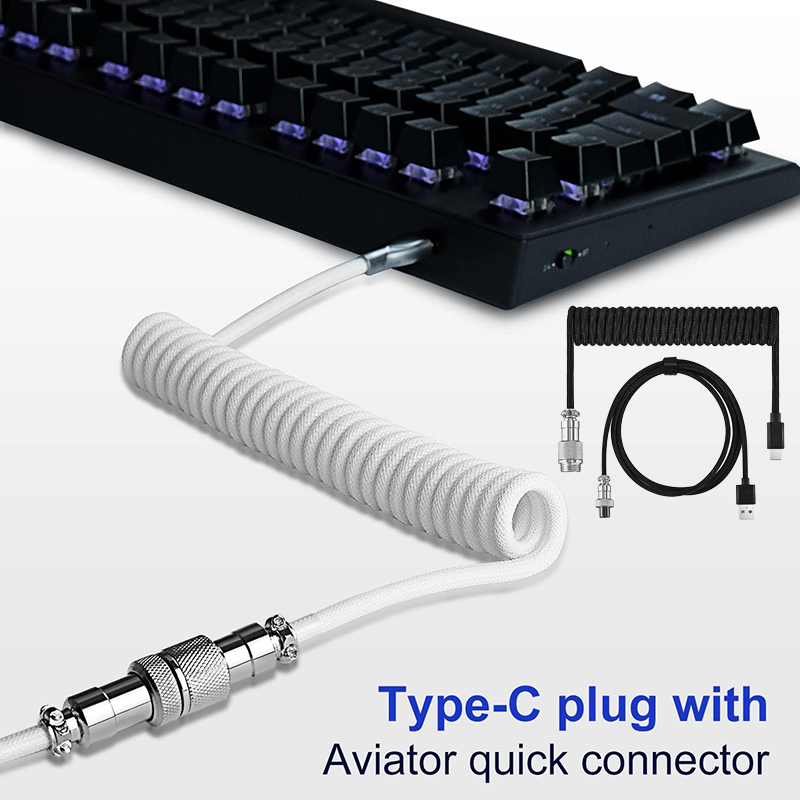USB Type C Mechanical Keyboard - Coiled Usb Cable recensione e prezzo