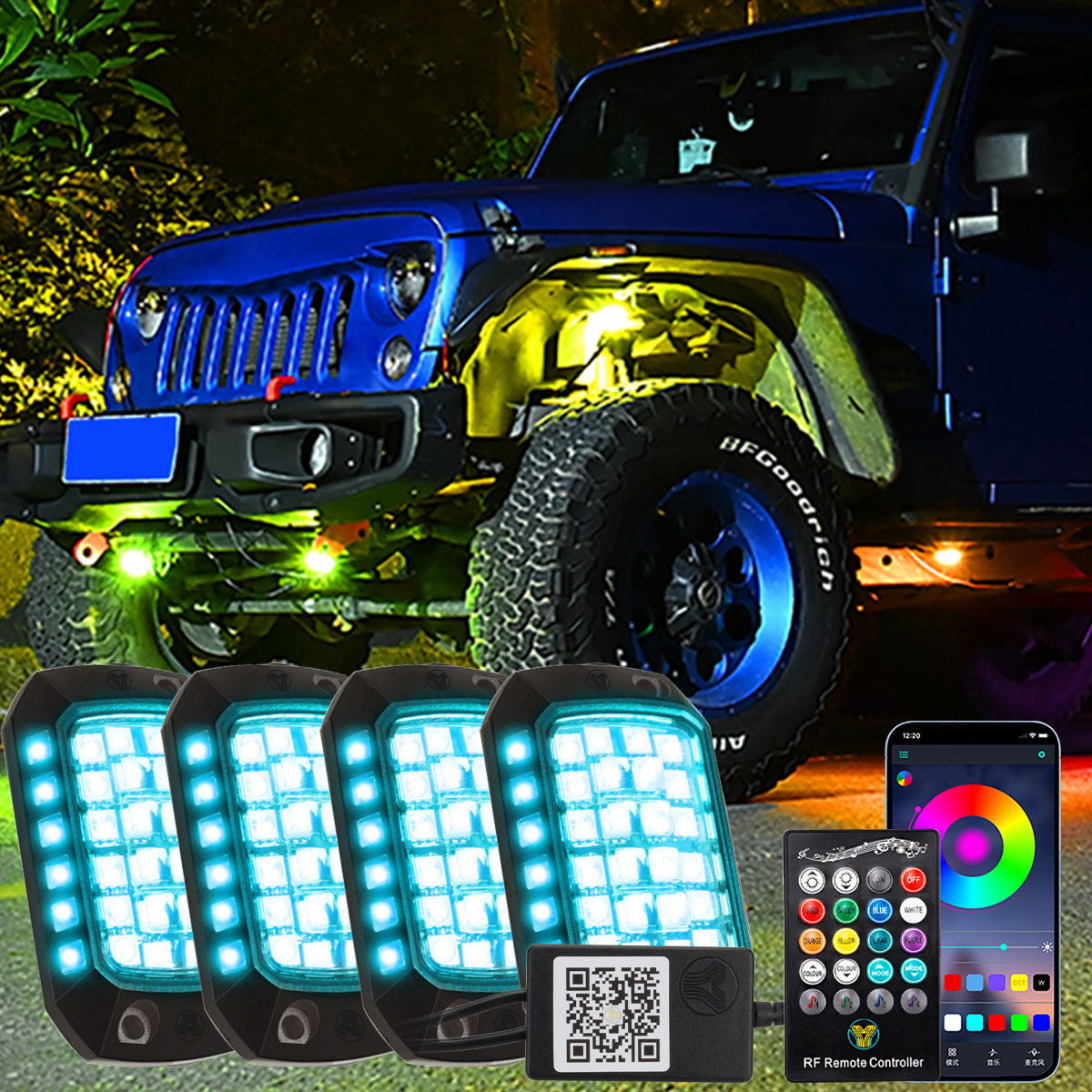Car RGB LED Chassis Light Stri - Rgb Underglow Strip recensione e prezzo